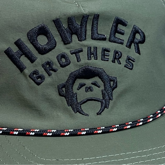 Howler Brothers Camp Green Monkey Mens Rope Snapback Hat Cap - Picture 4 of 8